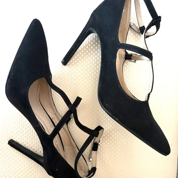 Zara Basic Black Strappy Heels - Picture 7 of 7